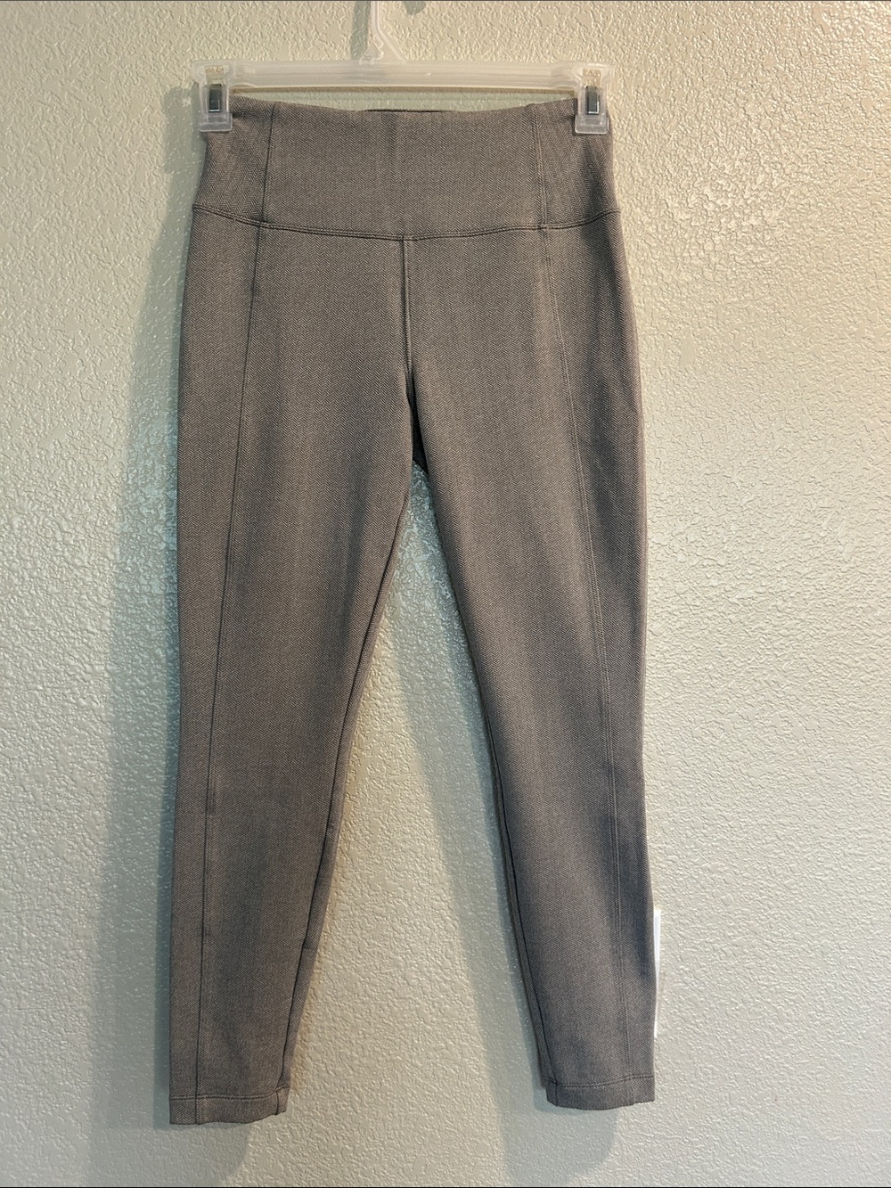 Athleta Gray High-Rise Ponte Slim Leg pants size S